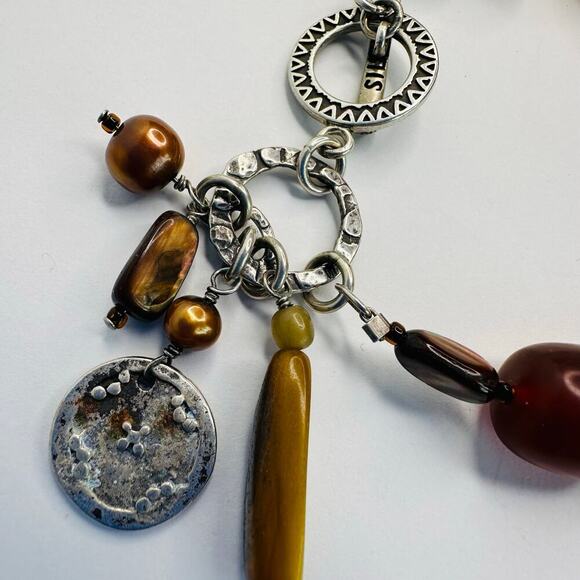 Silpada Beaded Toggle Clasp with Charms - Picture 4 of 7